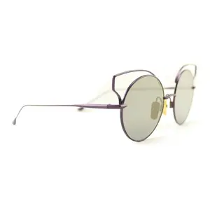 DITA Womens Womens Sunglasses Believer Purple 52mm Roud Shape