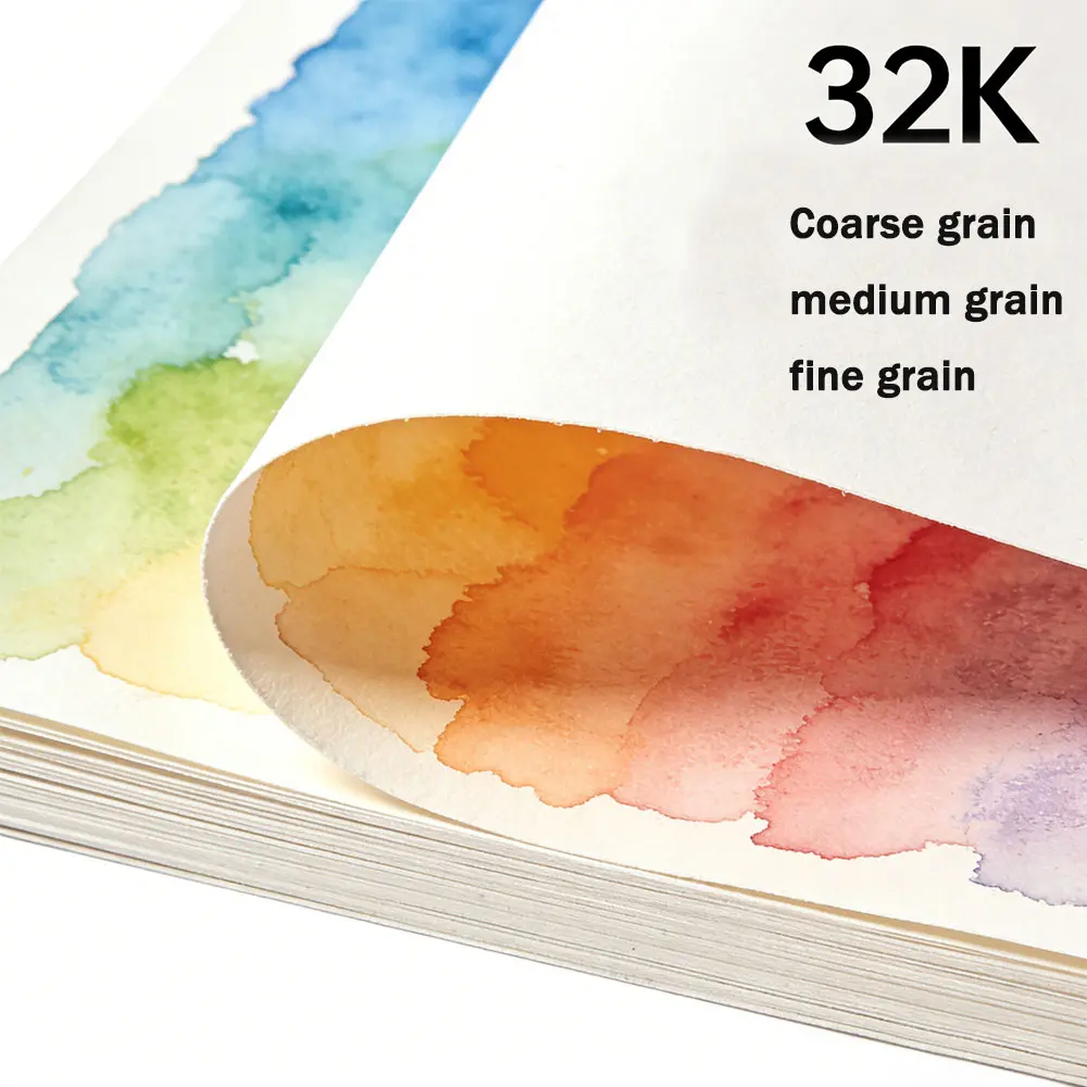 32k Watercolor Paper, 20 Sheets, Coarse/medium/fine Texture, Cotton Pulp Acid-Free, Ideal for Kids & Artists, Art Drawing Supplies, Art Supplies, Art School Supplies, Watercolor Painting Supplies, Art Materials