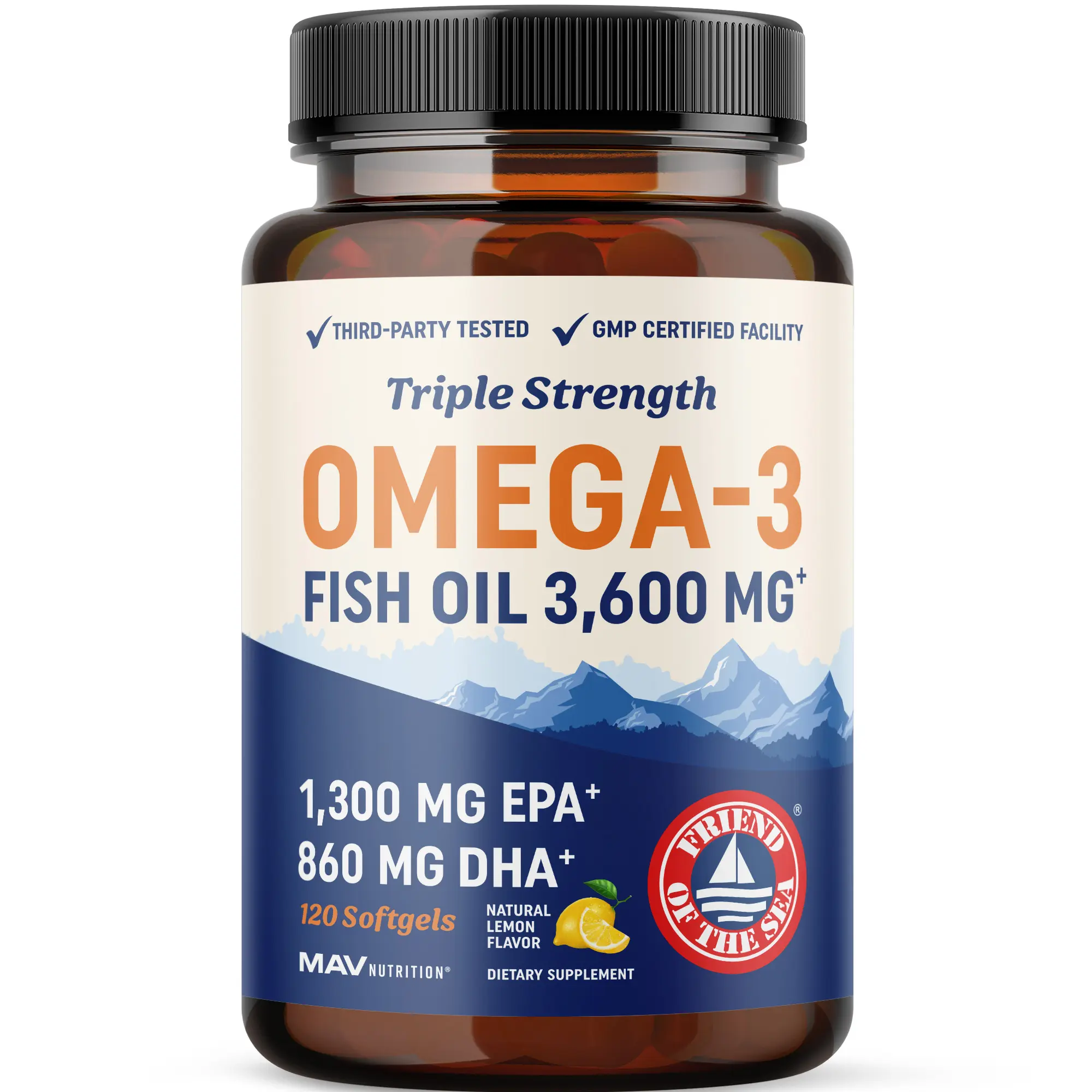 Fish Oil Softgels, 120ct