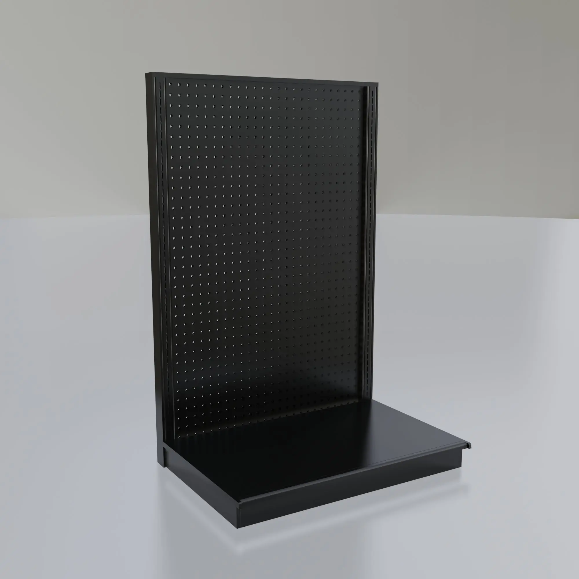 Lozier Gondola Wall Display Starter, Black 36W 54H 25D