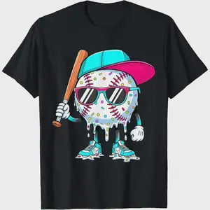 Youth Baseball Life Style, Baseball Apparel, Baseball Drip T-Shirt, Trending Summer Outfit