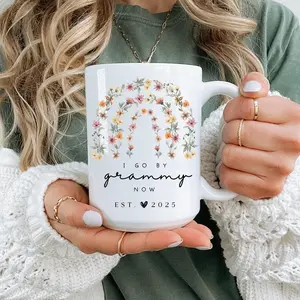 I Go By Grammy Now Mug, Grammy Mother's Day Gift, Promoted to Grandma Mug, Grandma Pregnancy Announcement Gift Idea, Lolli Mug, Nonna Mug