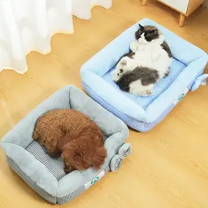 Warm Winter Cat Dog Bed Mat Deep Sleep Tent Cozy Cat House Nest Thickened PP Cotton Filling Bite-resistant Pets Mat