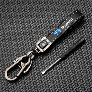 Car Keychain Intelligent Key Lanyard Embroidered Keyring for Subaru Cars, Stylish Car Accessories, Durable and Convenient