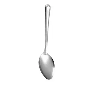 High-Quality Stainless Steel Spoon Set, Silver Color with Holes, Ideal for Desserts & Snacks, Perfect Kitchen Tool for Home & Restaurant Use