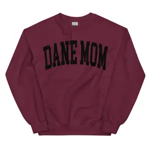 Great Dane Mom Varsity Sweatshirt, Trendy, College Font, Cute, Dog Mama, Crewneck
