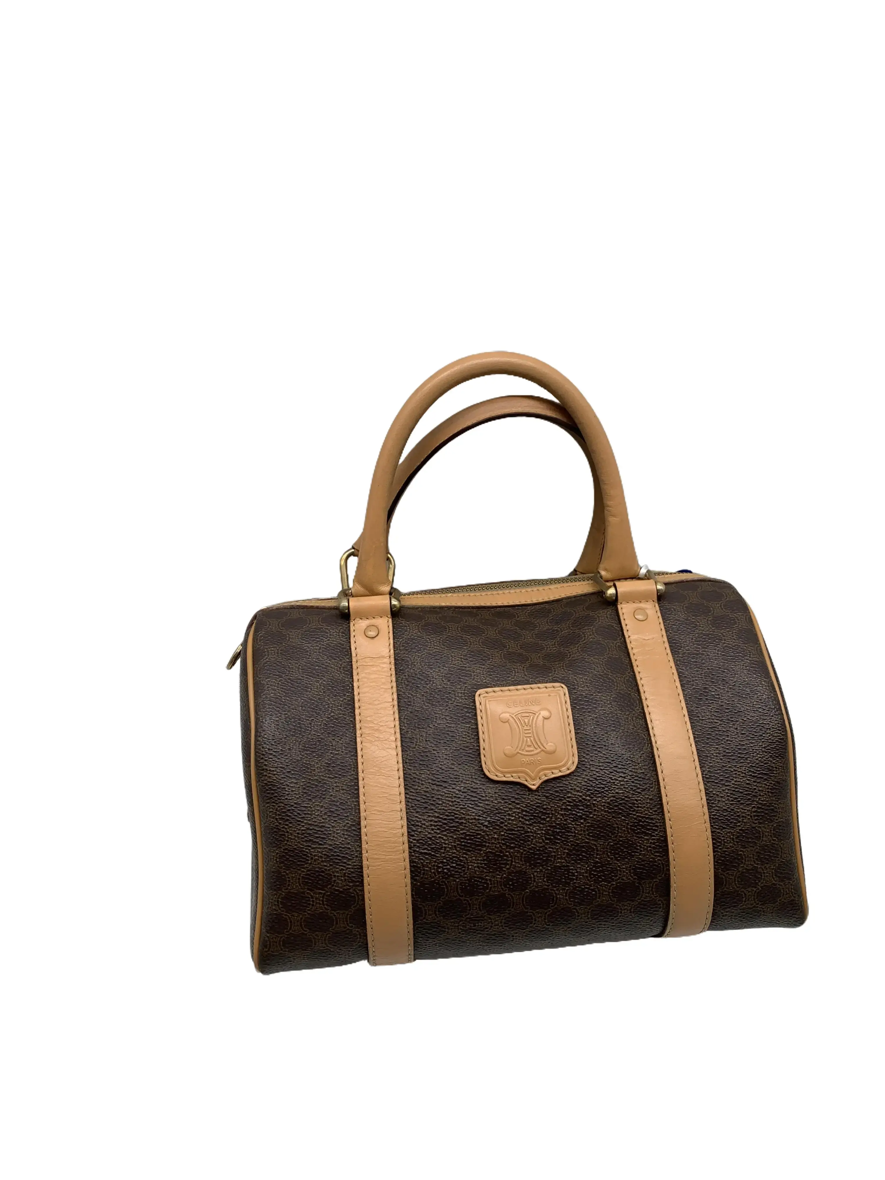 Pre-owned Celine Macadam Boston Handbag/fykh06510033/0033
