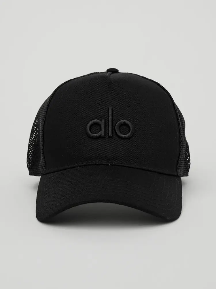 District Performance Trucker Hat for Men & Women, Adjustable Mesh Snapback Baseball Cap, Breathable Curved Brim Outdoor Hat for Running, Golf, Gym, Travel & Everyday Streetwear