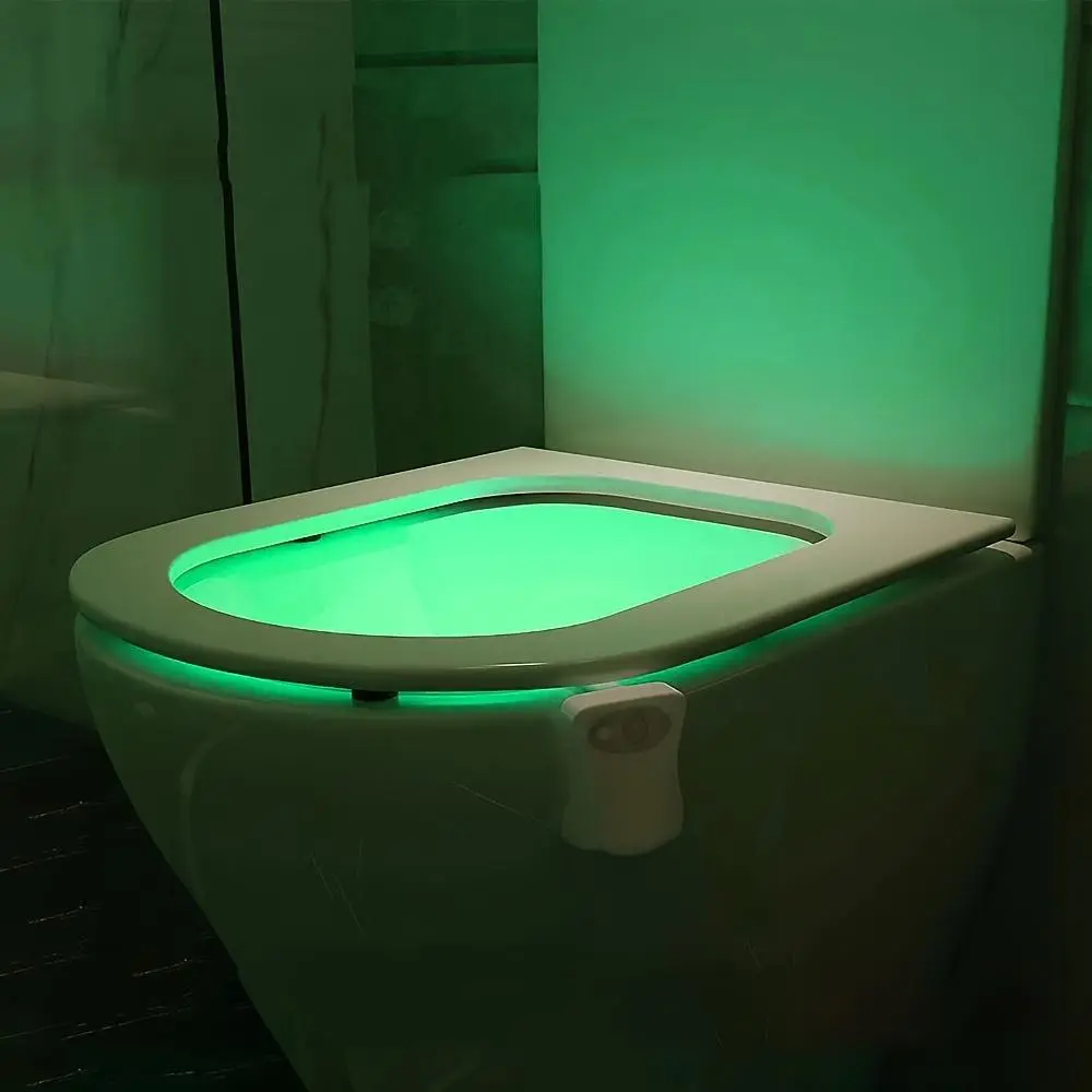 LED Toilet Light, 16 Color Changing Toilet Night Light, Move Sensor Toilet Light, Decorative Indoor Light for Home Bathroom