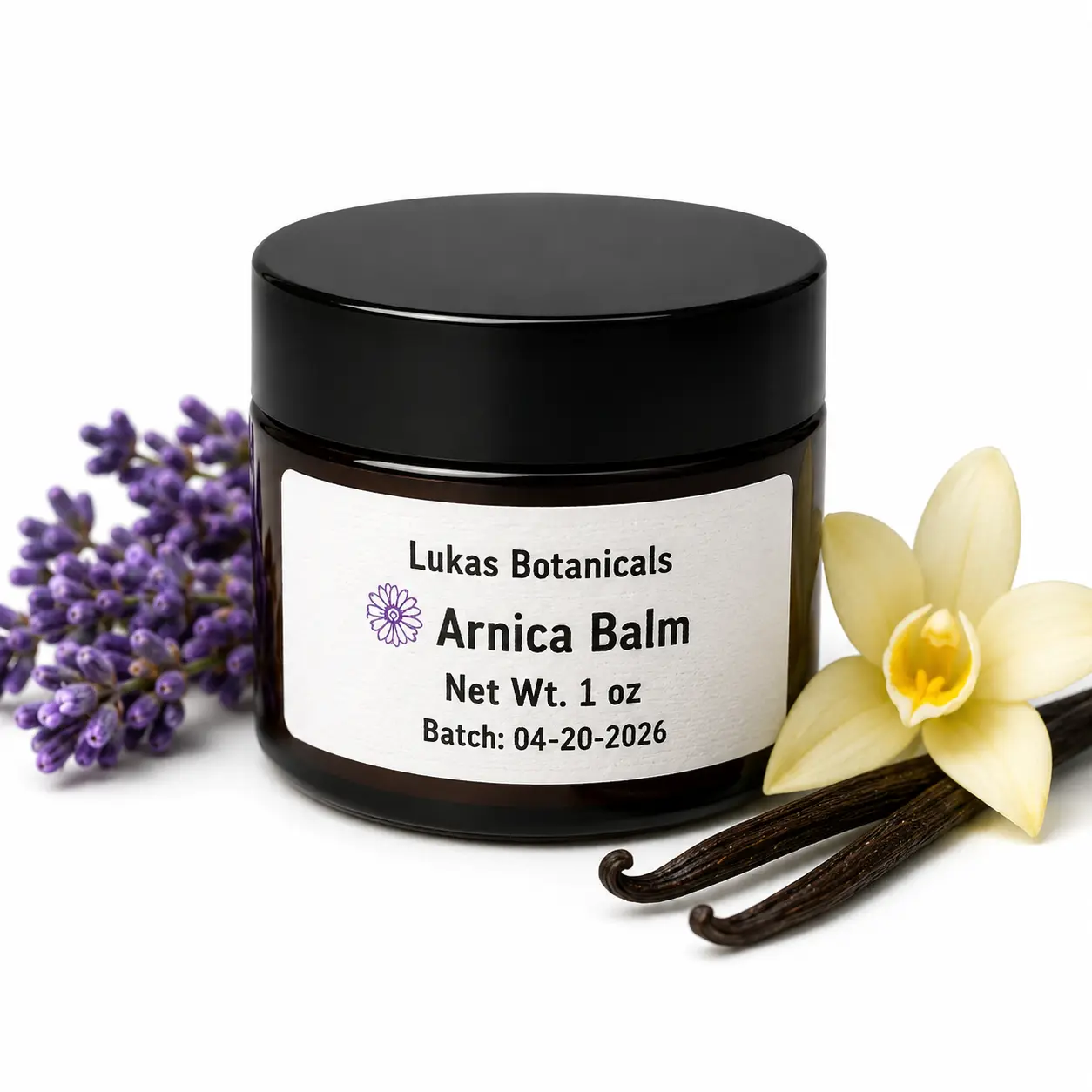 Lukas Botanicals Lavender Vanilla Arnica Balm | 1 oz Body Balm