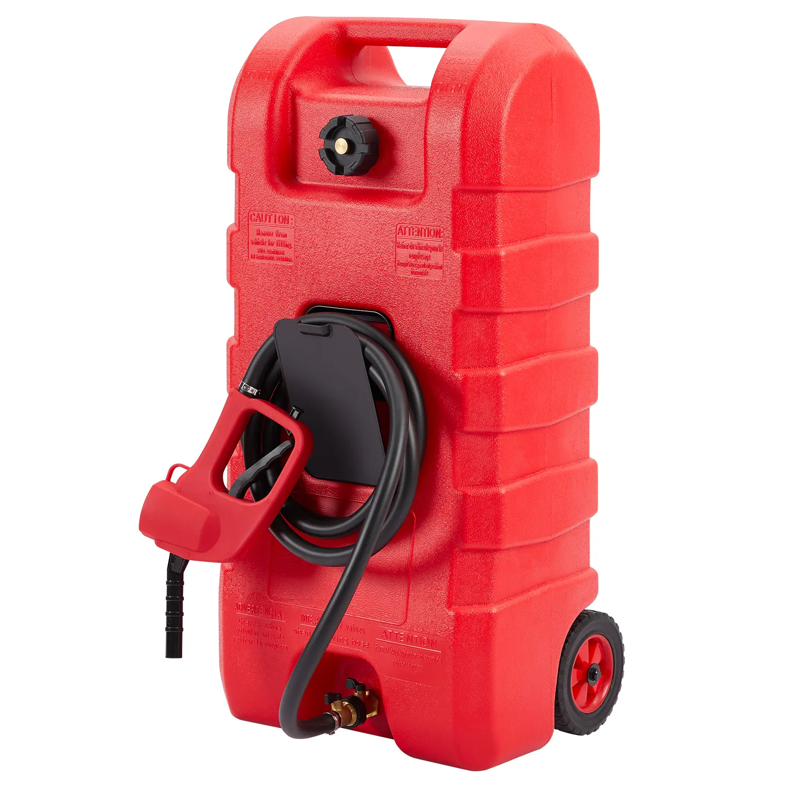 15-Gallon Portable Gas Can with Siphon Pump - Heavy-Duty Fuel Transfer Tank for Gasoline, Diesel & Kerosene