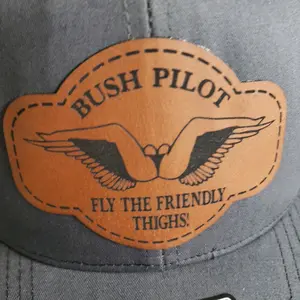 Unisex 'Bush Pilot' Richardson 112 Hat with Breathable Mesh Back and Leather Patch