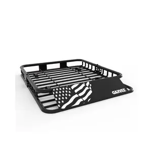 Garvee Heavy Duty Universal Roof Rack Cargo Basket with 200 lbs Capacity, Suitable for SUVs, Trucks, and Cars; Features Secure Luggage Carrier, Steel Basket Construction, Extensions, and Combination Lock Options