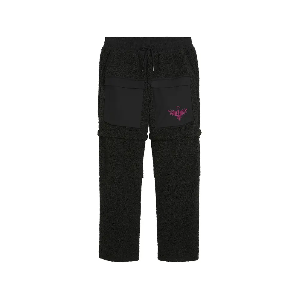 PUMA Mens Lamelo Supernova Sherpa Pants Casual - Black PUMA Mens Lamelo Supernova Sherpa Pants Casual - Black