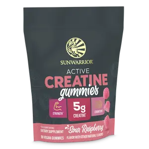 US Active Creatine Gummies Sour Raspberry 90ct Pouch ( 30 srv )