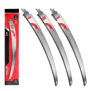 Arc Edge Japanese Teeth Sawzall Blade 15 Inch for Tree Pruning, Wood Cutting, Reciprocating Saw Blade, Heavy Duty Hand Tools, FathersDayGift