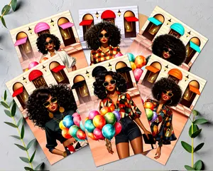 6 Cards - All Occasion African American Greeting Cards, Happy Birthday Cards