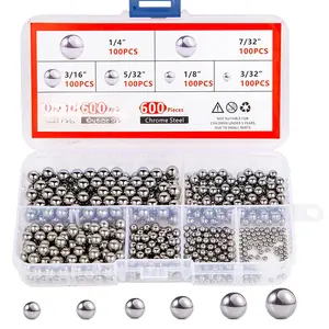 630 count Assorted Loose Bicycle Bearing Balls 1/4" 7/32" 3/16" 5/32" 1/8" and 3/32"
