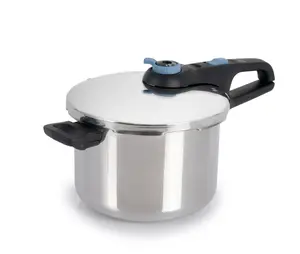 Secure Trendy 6.3 Quart Stainless Steel Pressure Cooker