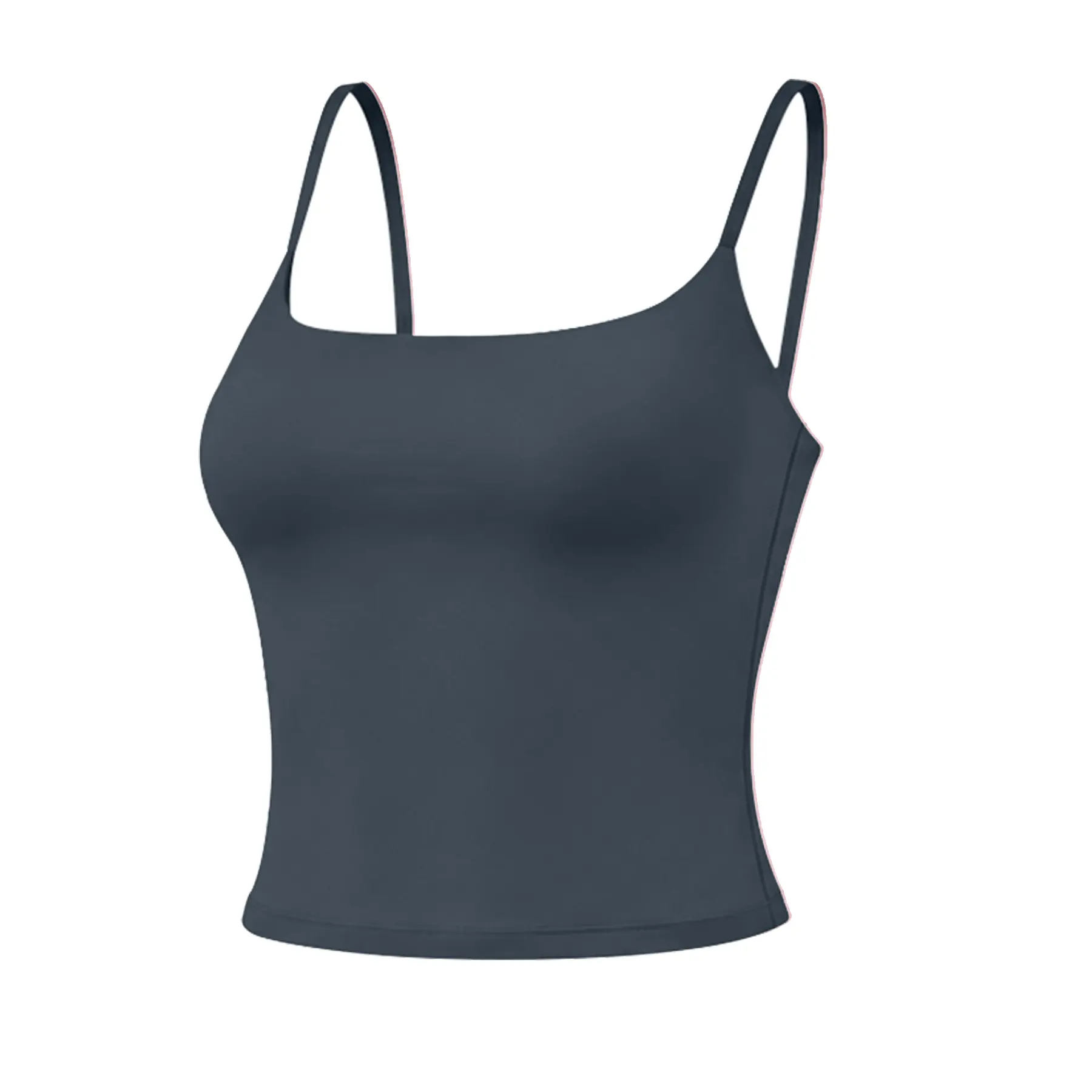 JGS1996 SOFTMOTION Strappy Mid Vest Built-in Padded Bra Tank Top Women Yoga Fitness Workout Activewear Basic Daily Going Out Athletic Tops