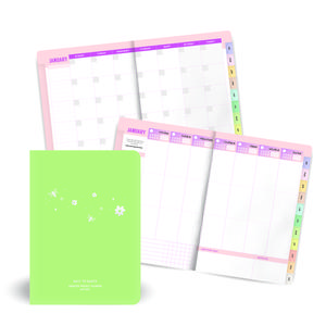 Back to Basics Undated Planner - choose your cover - vertical layout, weekly and monthly planner, minimalist, simple
