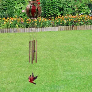 Cardinal Wind Chimes, Memorial Wind Chimes Deep Tone, Sympathy Windchimes Gifts for Mom, Grandma