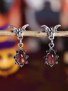 Halloween Earrings Unique Earrings vintage Bat Party Festival Earrings Synthetic Gemstone Accents Jewelry Gift Retro Style Party Accessories