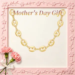 KissYan Gold Necklace for Women, 14K Gold Plated Dainty Chain Choker Chunky Figaro Snake Mariner Cuban Link Chains, Adjustable Trendy Necklaces Handmade & Jewelry for Christmas Gifts