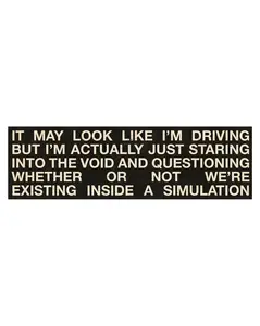 Staring Into The Void Bumper Sticker