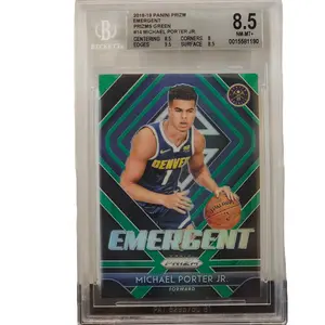 Michael Porter Jr Bgs 2018 19 Prizm Emergent Green RC 8.5