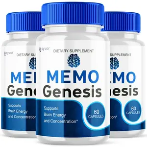 (3 Pack) Memo Genesis Nootropic All Natural Formula Brain Supplement 180 Capsule
