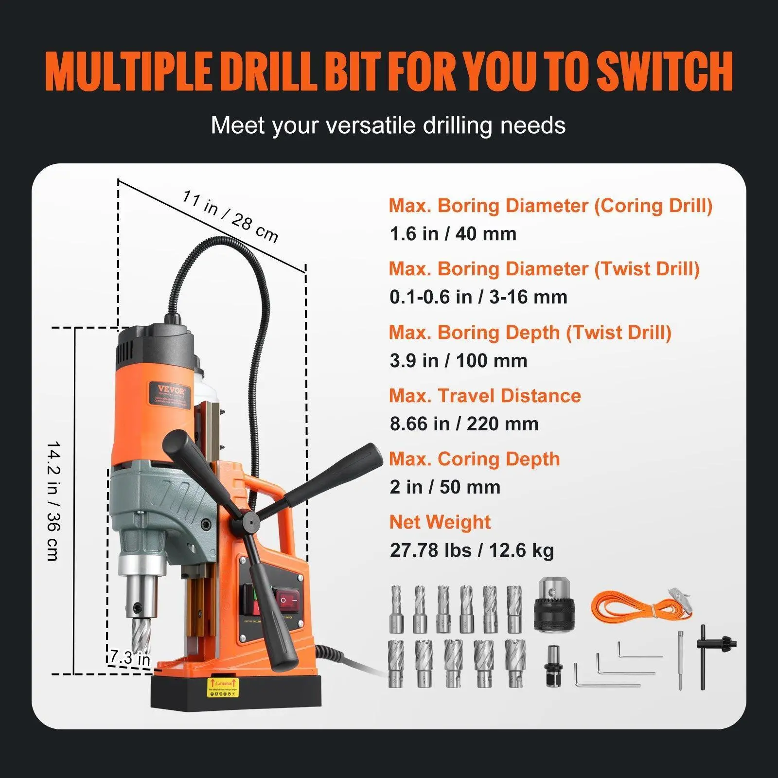 Twist Drill and Core Drill 11-Piece Set