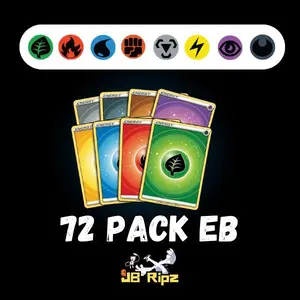 72 Pokémon Booster Pack EB || Choose Your Energy! Hobby Pack