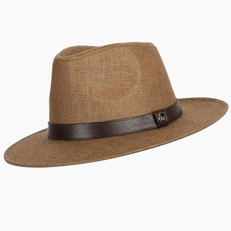 Unisex Wood Alphabet Panama Sun Hat for Festive Decorations, Home & Party Supplies