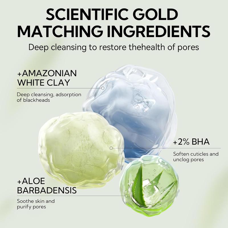 LANBENA Blackheads & Whiteheads Removal Kit for Clear, Radiant Skin: Facial Exfoliating Power, Acne Deep Cleansing, 30g Clay Mask, and Nasal Strips for a Fresh-Faced Glow! Skincare