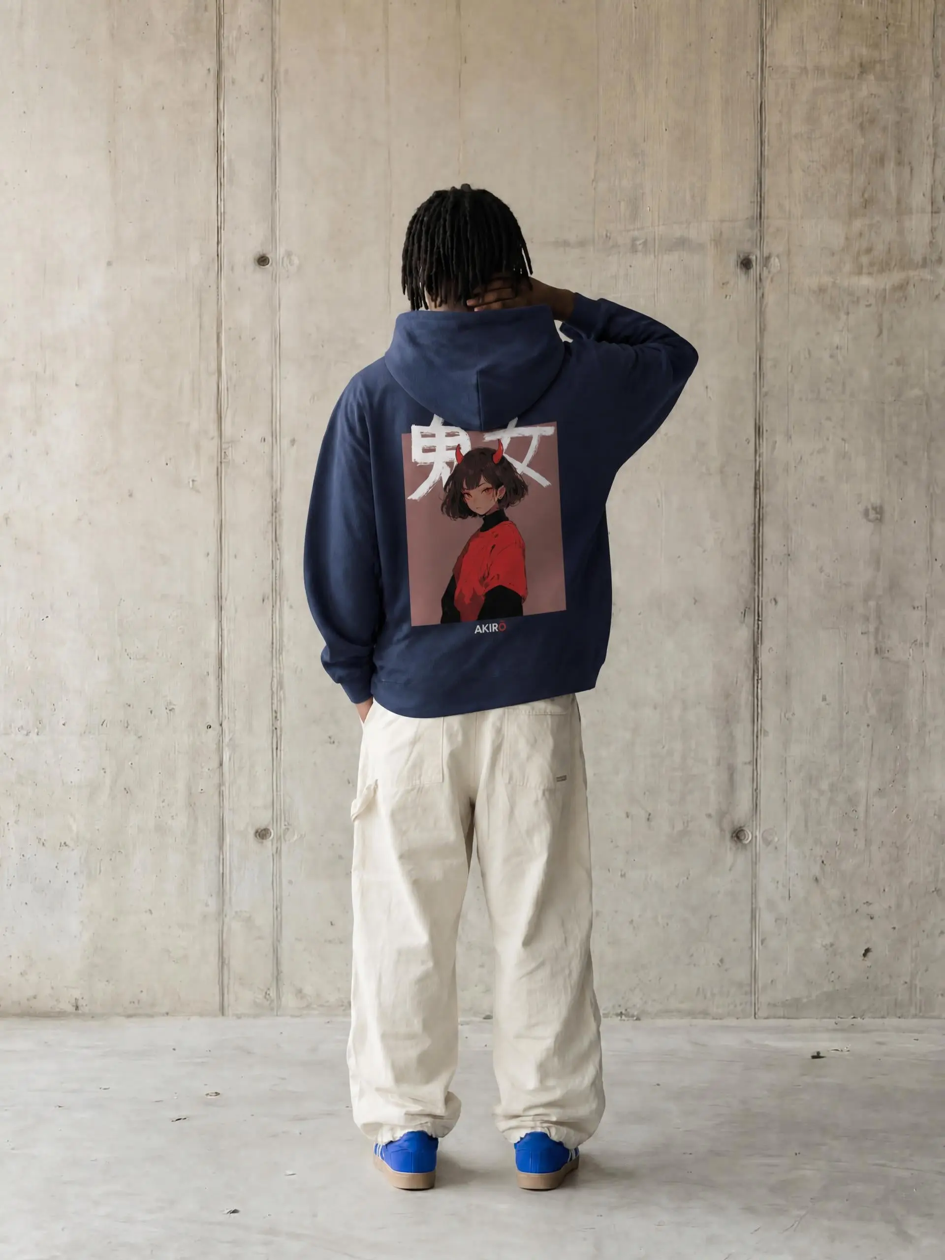 Oni GIrl Hoodie Navy