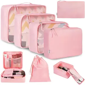 8 Set Packing Cubes for Travel Accessories - Luggage Packing Organizers