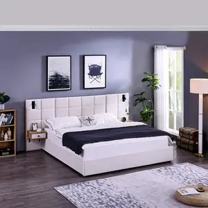 Lift Up Storage Bed King Size Velvet Upholstered Hydraulic Platform Bed Frame with 2 Shelves, 2 Reading Lamps and USB Port, No Box Spring Needed