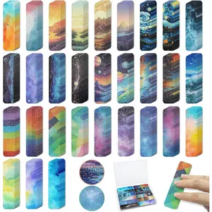 120 Pieces Anxiety Sensory Stickers with 2 Textured Sticker Desk Fidget Calming Stickers with Storage Box for Adults & Teens Anxiety Relief Sensory Strips Colorful