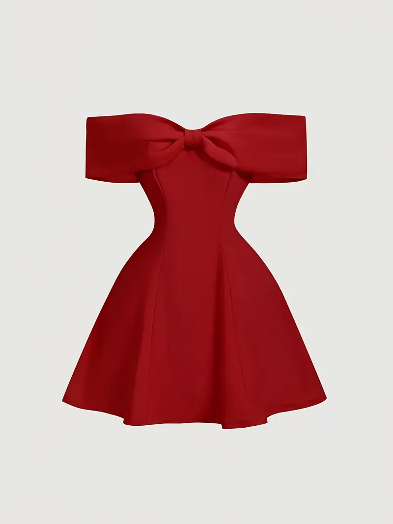 strapless open back dress Pista Green Ruffle One-Shoulder Dress – Littlebox India main image 1