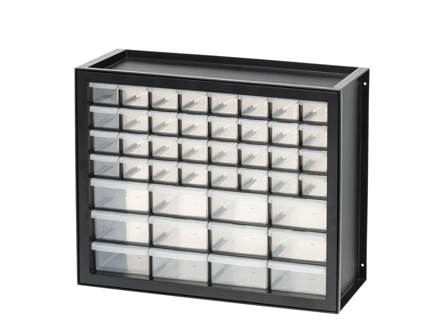 44 Drawer Stackable Storage Cabinet for Hardware Parts Crafts, Black Small Brick Organizer Utility Chest