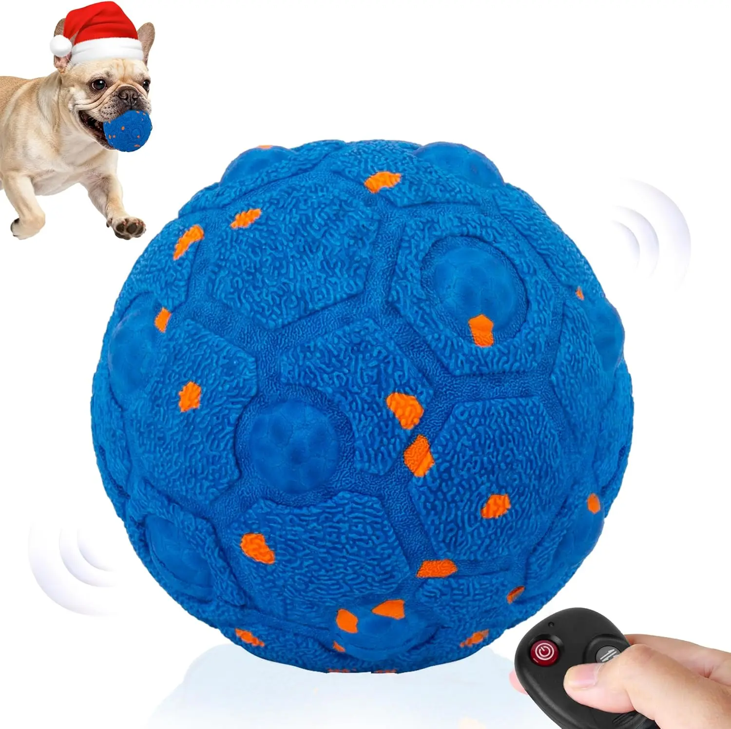 UPSKY Remote-Controlled Dog Toy Ball - Single Unit, 3 Interactive Modes, Touch Wake-Up, Automatic Rolling Ball Interactive Toys, E-TPU Chew-Resistant Durable Shell, Easy to Clean, Long Playtime for Medium & Large Dogs (Indoor/Outdoor Use)
