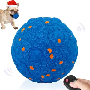 Interactive Dog Toy Ball with Remote, 3 Modes Smart Moving Dog Balls with Touch Wake-Up, Automatic Bouncing/Rolling Chew-Resistant Ball for Medium & Large Dogs to Keep Busy, Indoor/Outdoor