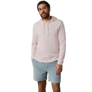 Faherty Sunwashed Slub Hoodie in Rose Bliss