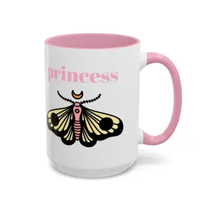 princess moth ceramic mug