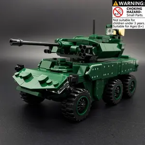 EBRC Jaguar Armored Vehicle Building Kit for Boys, Military Recon Tank Model with Movable Wheels & Rotating Turret, Army Battle Playset for Kids, Teen Builders & Young Military Fans, Creative Construction Toy for Role-Play Missions, Display & Birthday Gif