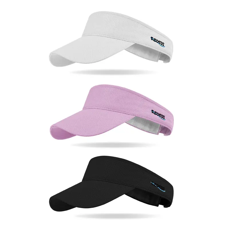 REDESS Women's Brimless Sun Caps 3 Pack Breathable Lightweight Hats for Summer Outdoor Sports Sunscreen Leisure Mesh Cap