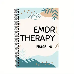 Emdr Therapy Phase 1-8 Notebook, Creative Hand Account Book, Durable Note Organizer, Ideal for Emdr Therapist & Patient Use