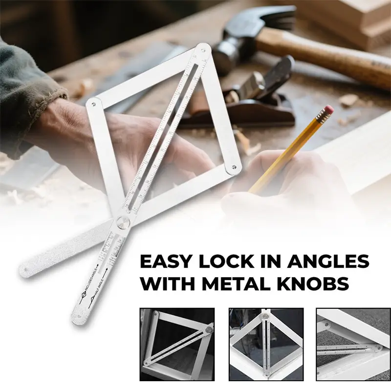 New Premium Corner Angle Finder, Stainless Steel Protractor Digital Angle Finder...