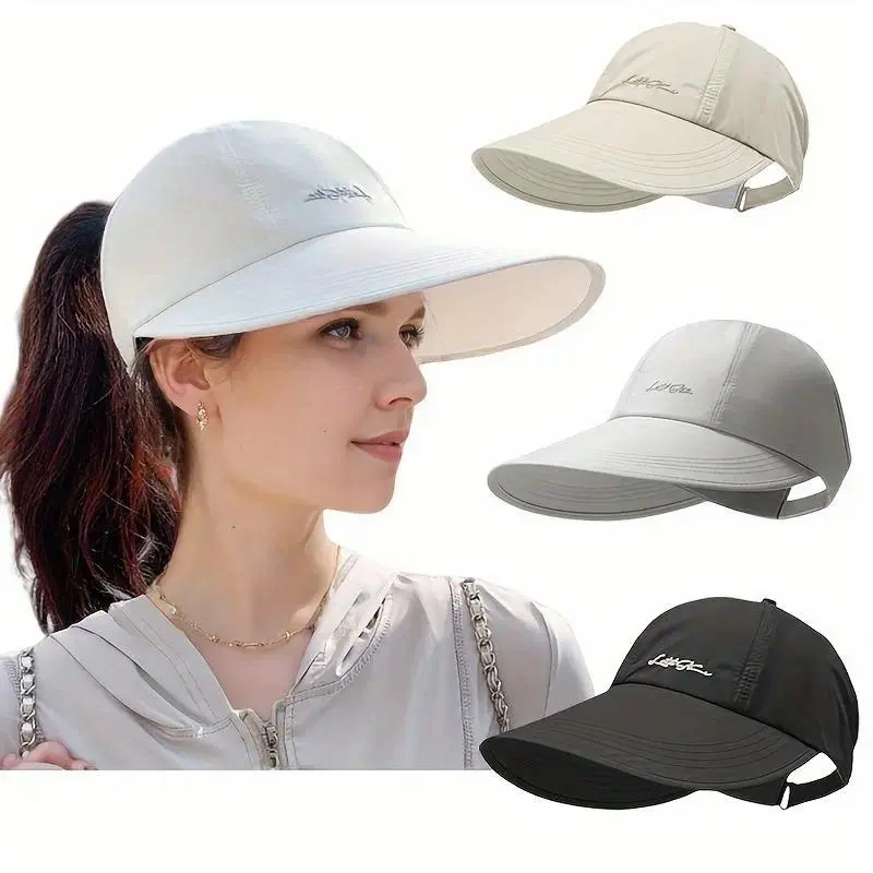 ATSNOSH Baseballkappe Unisex – Sommer Sonnenschutz Cap Aus Baumwolle – Verstellbar (55-60 Cm) – Für Sport, Golf & Outdoor – Schwarz